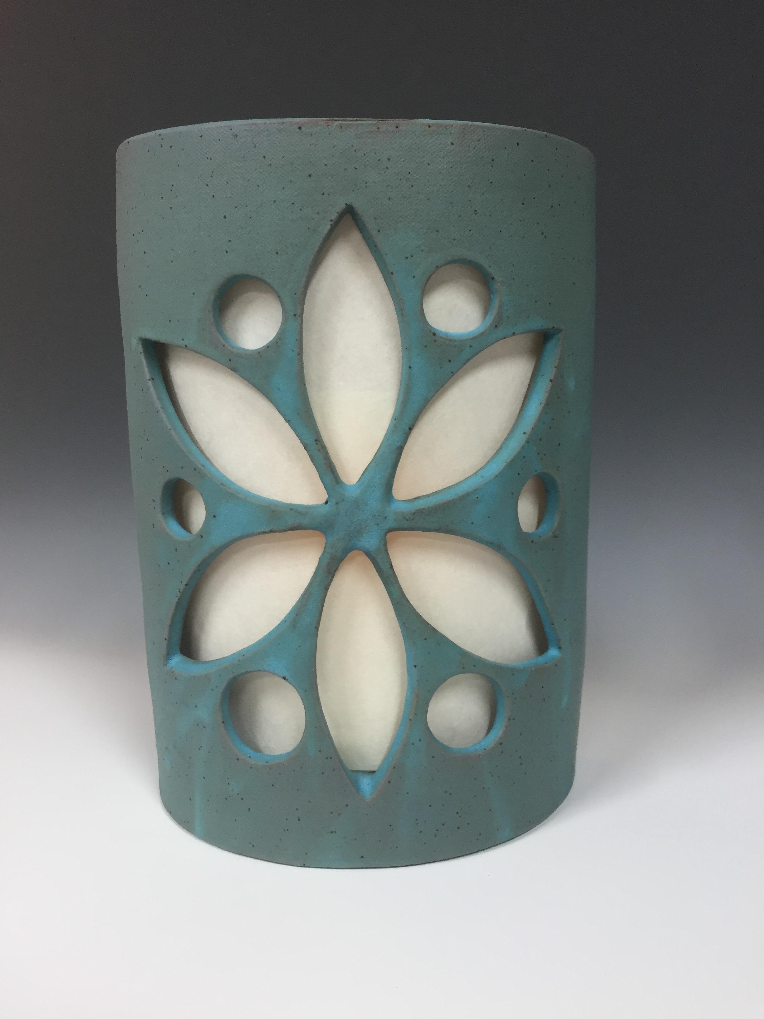 Sconce Flower design in blue