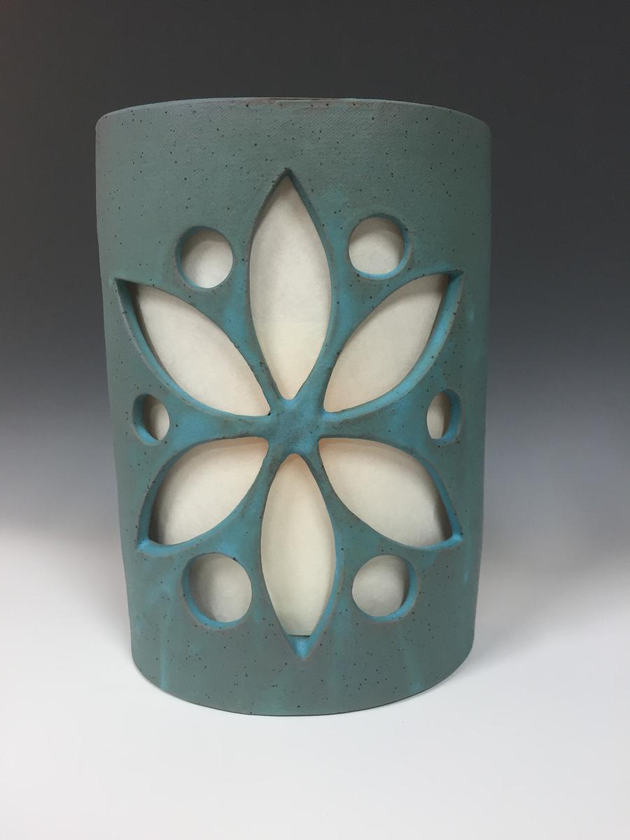 Sconce Flower design in blue
