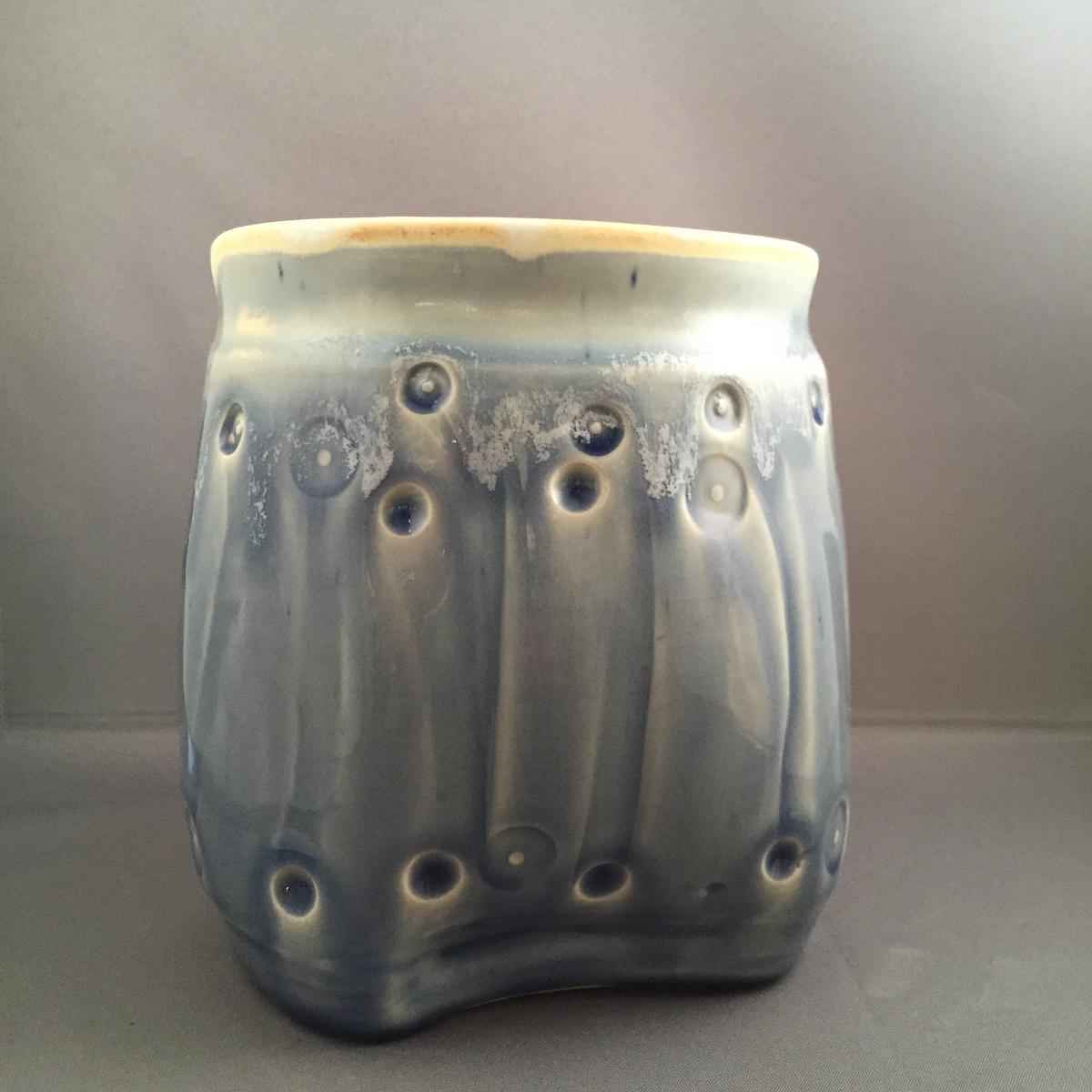 thrown and altered vase